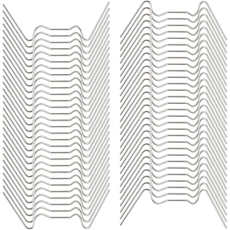 100 Stücke Gewächshaus Verglasung W Drahtklammern,Gewächshaus Klammern 304 Rostfrei Hohlkammerplatte Befestigung Gewächshäuser Zubehör