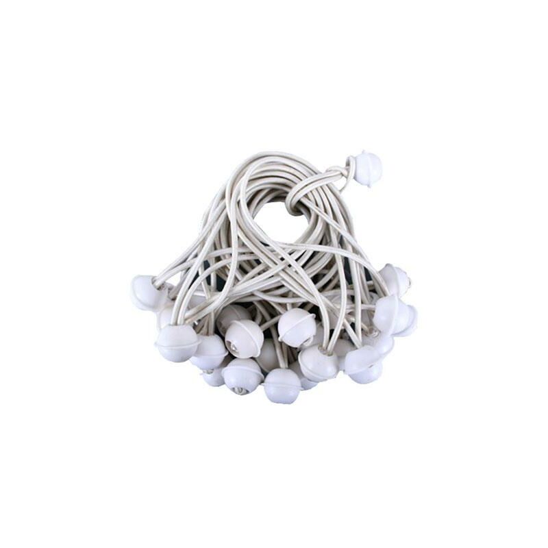 25 Stück Set Gummischlaufen Spanngummis zum Befestigen von Planen - Zeltgummis Expanderschlingen Bungees Spanner Planenspanner für Partyzelt Pavillon