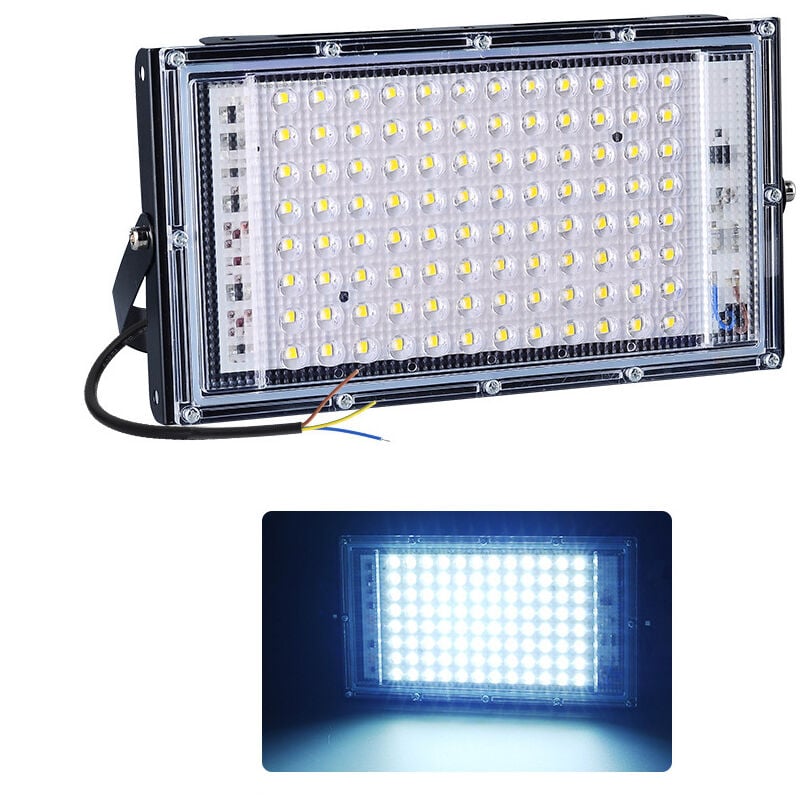 100 w Outdoor-LED-Flutlicht, 4500 lm Outdoor-LED-Flutlicht, IP66 wasserdicht, Weiß 6000 k, ultradünnes Licht, idealer Flutlicht-Außenbereich für