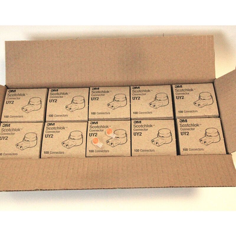 Genisys - 1000 3M UY2 Kabel Verbinder - 10 Original Kartons Einzeladerverbinder