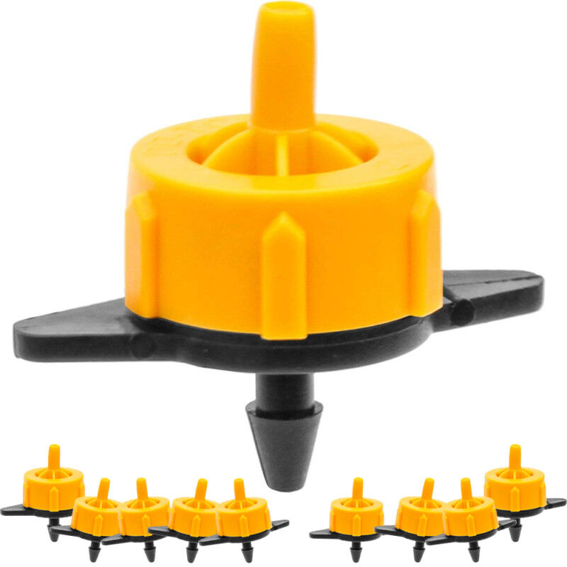 1000 Stück Autokompenserender Tropfer 16 Liter, Demontierbare Tropfköpfe für Bewässerung, Pflanzen, Töpfe, Mikroschläuche