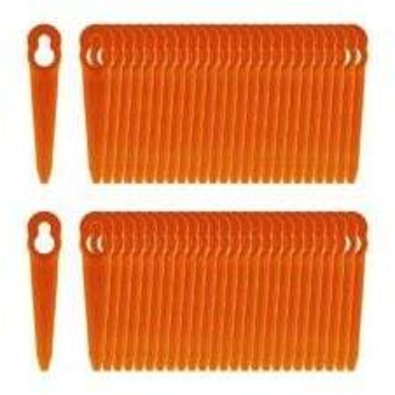 100er-Pack Klingen kompatibel mit Stihl PolyCut 2-2 PolyCut 3-2, fsa 45 fsa 57 fse 52, Kunststoffklingen für Akku-Rasenmäher von Stihl