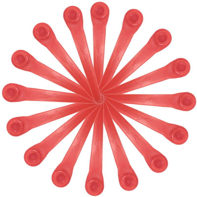 100er-Pack Kunststoffklingen kompatibel mit Gardena-Fadentrimmern, Ersatzklingen für Gardena-Fadentrimmer und Akku-Fadentrimmer.