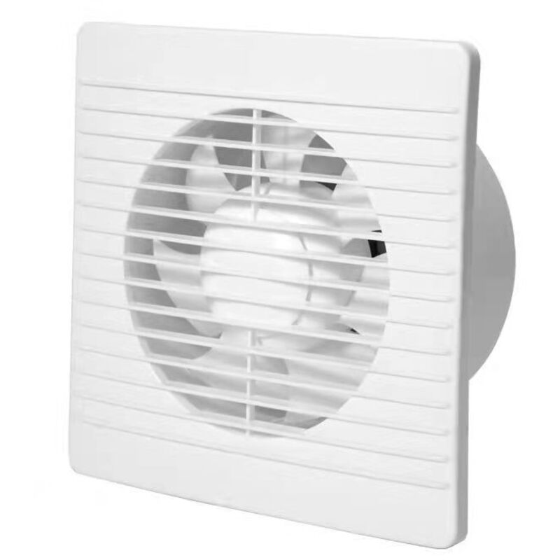 AIPERQ 100 mm Abluftventilator mit Feuchtigkeitssensor und Timer, Rückschlagventil und integriertem Fliegengitter, 7 W, 26 dB(A), für Badezimmer,