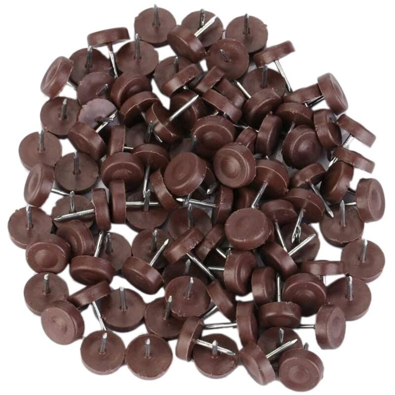 100PCS Stuhl Tisch Möbel Boden Füße Kunststoff Gleitet Skid Nagel Holz Boden Möbel Lärm Schutz