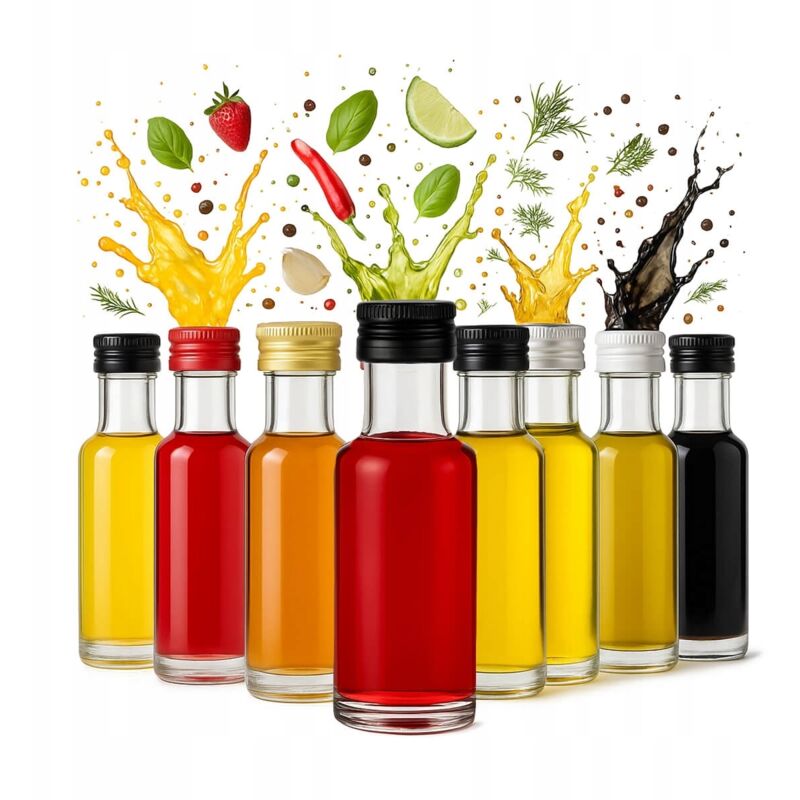 100x DORICA Glasfläschchen 20ml für Tinkturenproben, Alkohol, Likör, Wein, Öl