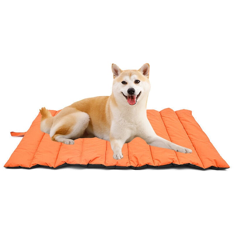 Csparkv - 105 x 70 cm) Große Hunde- und Katzenmatte (kühl und warm), faltbarer Hundekorb, waschbares Hundekissen, antistatisches