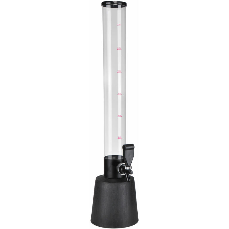 Spetebo - Zapfsäule 3,0l mit Zapfhahn - Biersäule Getränke Säule Trinksäule xxl Biertower