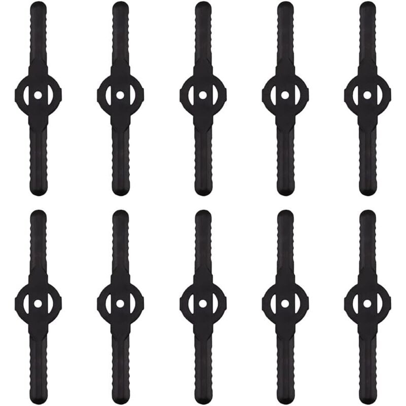 10er-Pack Kunststoff-Rasenmäher-Ersatzklingen – Gartenarbeit, Rasenmäher & Rasenmäher-Zubehör