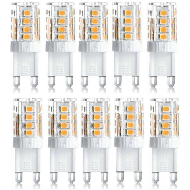 10er-Pack LED-Strahler, dekorative LED-Leuchten, G9-LED-Lampen, 5 W, warmweiß/kaltweiß, energiesparende LED-Lampen, Ersatz für Halogenlampen, 230 V