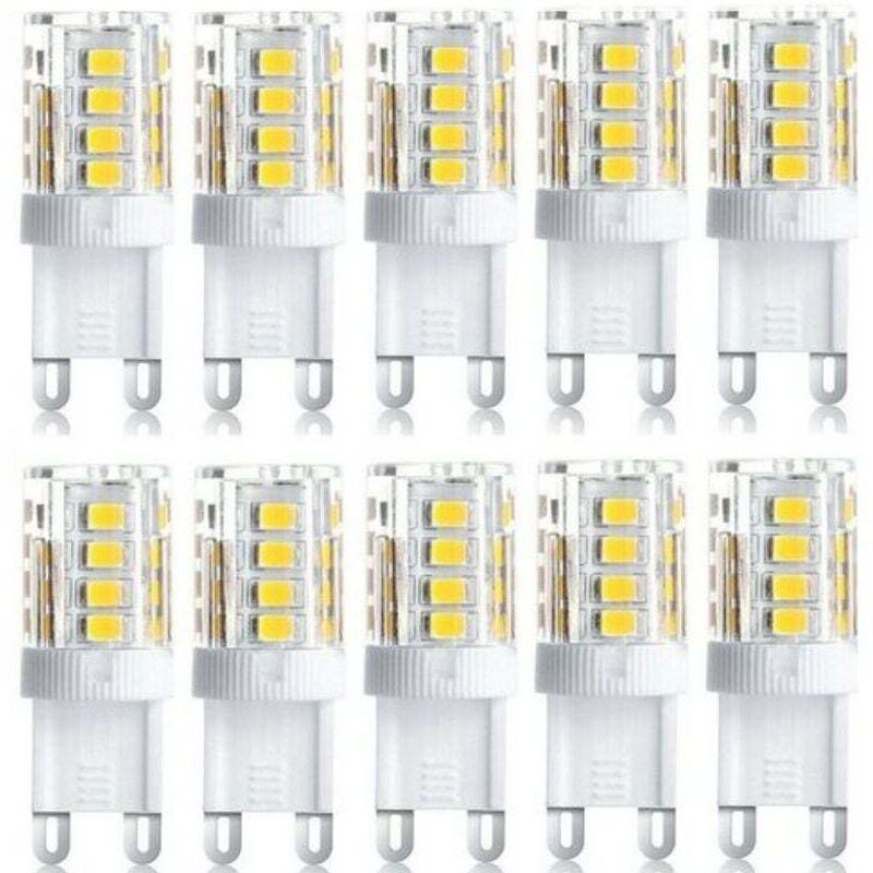 10er-Pack LED-Strahler, dekorative LED-Leuchten, G9-LED-Lampen, 5 W warmweiß/kaltweiß, energiesparende LED-Lampen, Ersatz für Halogenlampen, 230 V