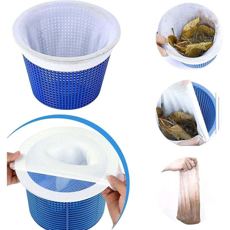 10er-Pack Pool-Skimmer-Socken – Pool-Korbfilter – Pool-Reinigungszubehör, Teichreinigung, entfernt Käfer, Moos, Pollen