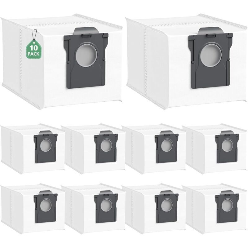 10er-Pack Staubsaugerbeutel für Dreame X40/X50 Ultra/L10s Pro Ultra Heat, L40 Ultra/L10s Ultra Gen 2/Mova E30 Ultra/P50 Pro Ultra Staubsauger, großes