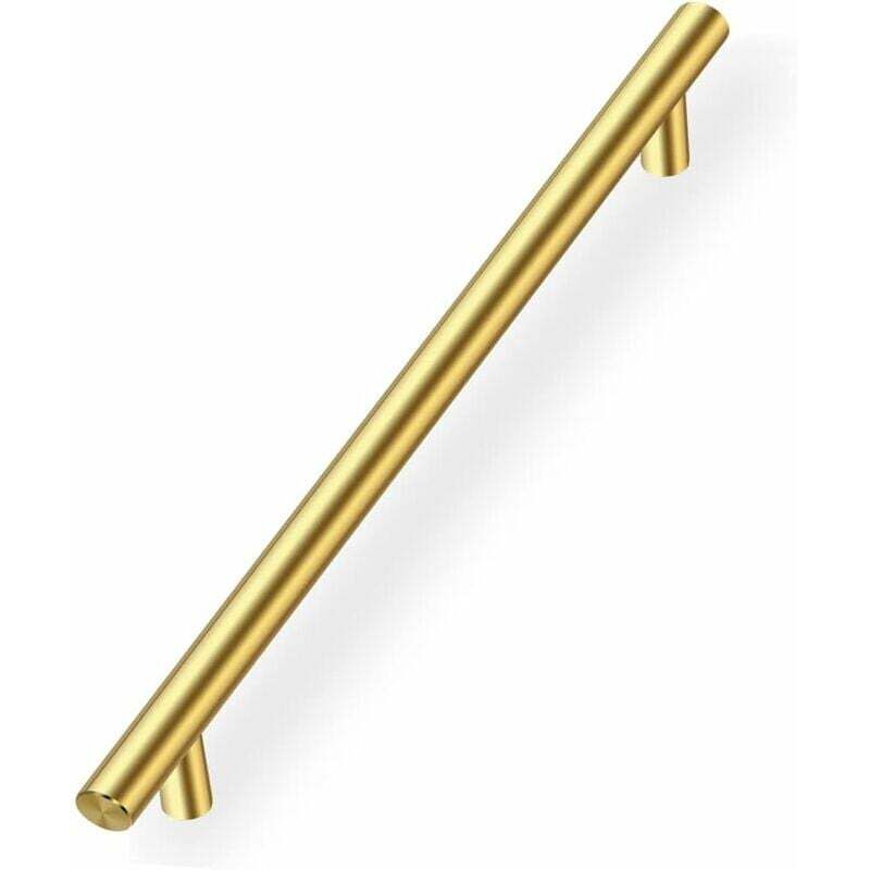 10er Set Gold Küchenschrankgriffe, Möbelgriff Schubladengriff Achsabstand 192mm Gold Türgriff Küchenschrankgriff Gold Möbelgriff aus Edelstahl