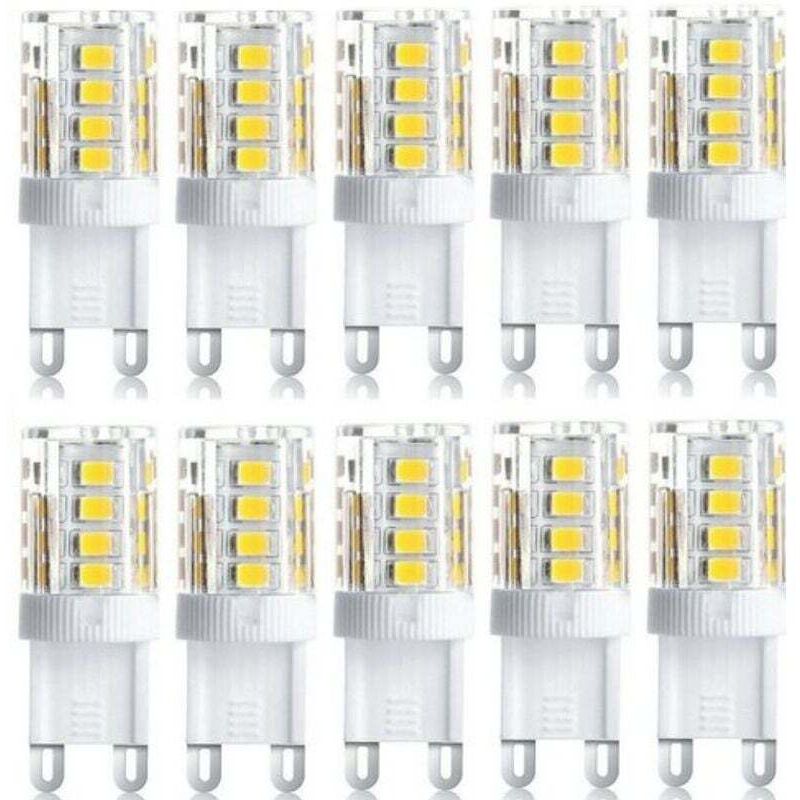 Alovez - 10 Stück led Strahler, led Dekoleuchte, G9 led Leuchtmittel, 5W warmweiß kaltweiß, energiesparende led Leuchtmittel, Halogen Ersatzbirne, ac