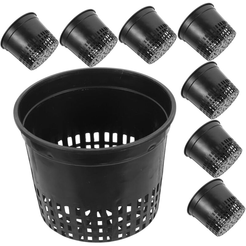 10Pcs Hydrokultur Pflanzen Tasse Hydrokultur Pflanzer Orchidee Net Topf Runde Net Topf Garten Wasser Blumentopf Gartenarbeit Tasse Anlage