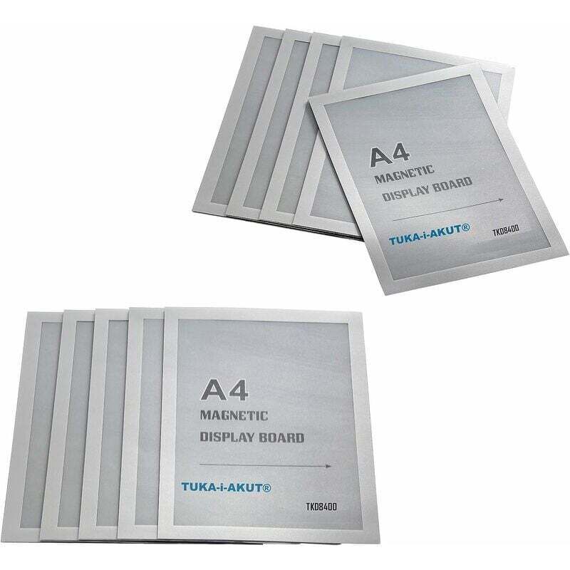 10x A4 magnetischer Displayrahmen, Logo-Kleber, magnetischer Siegel-Verpackungsrahmen, Poster, 10 Geldbeutel
