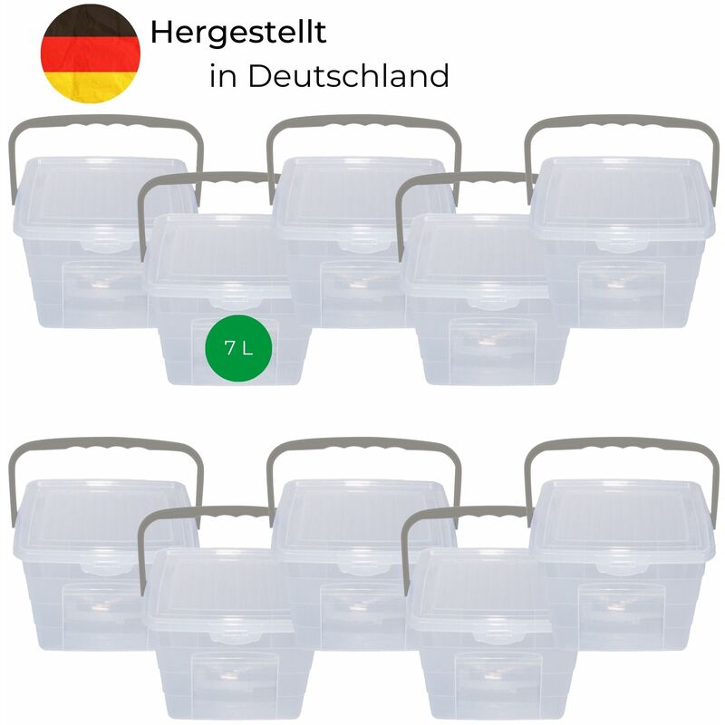 Novaliv - 10x Aufbewahrungsbox Box + Deckel