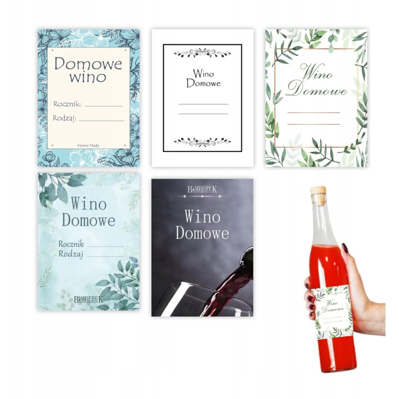 10x selbstklebende Etiketten für hausgemachten Wein, Schwarzgebrannter Wein