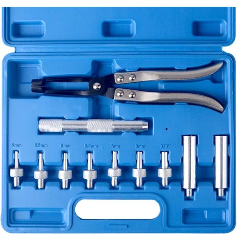 11-teiliges Werkzeugset zum Ein- und Ausbau von Ventilschaftdichtungen, Werkzeugset zum Ausbau des Ventilschafts