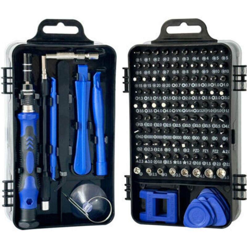 115-in-1 Mini-Präzisions-Schraubendreher-Set (Blau), Präzisions-Schraubendreher-Set für Waschmaschine, Klimaanlage, Kühlschrank, Elektroauto
