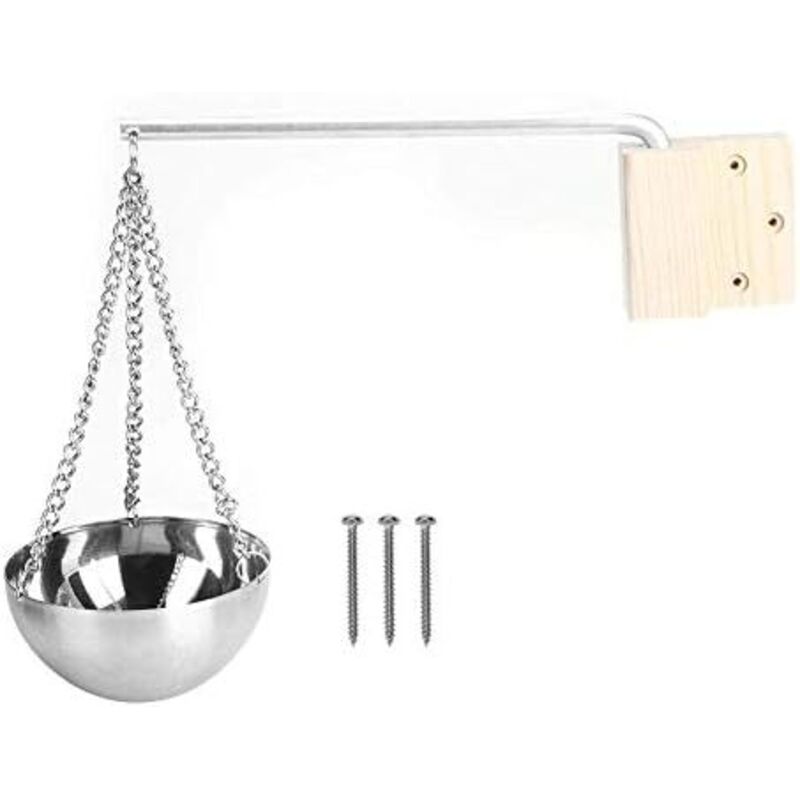 12 cm langlebige Sauna-Kräuterschale, Stahl-Saunaschale, Sauna-Aromaschale, Tasse, Schale für ätherische Öle, Saunaraum-Zubehör