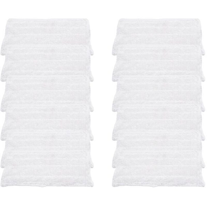 12 Ersatzpads für Vileda Steam XXL Power Pad, Dampfreiniger, Mikrofaser-Mopp, waschbar