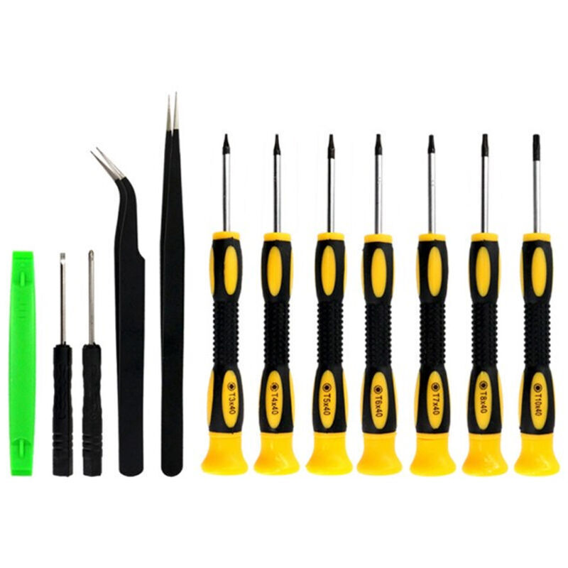 12-in-1 Torx-Schraubendreher-Set, T3 T4 T5 T6 T7 T8 T10 Spezifikationen, Magnetischer Schraubendreher für Mobiltelefon, Xbox, PS4, Ringhalter,