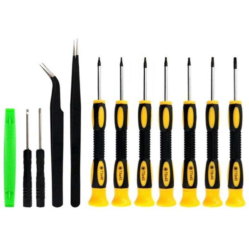 12-in-1 Torx-Schraubendreher-Set, T3 T4 T5 T6 T7 T8 T10 Spezifikationen, Magnetischer Schraubendreher für Mobiltelefon, Xbox, PS4, Ringhalter,
