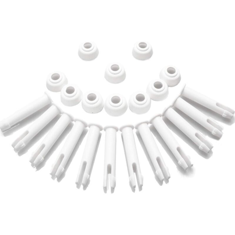 12 Kunststoff-Poolstifte und 12 Dichtungen, für runde Metallpools von Intex (13'-24') und rechteckige Metallrahmenpools, Intex 28270-28273 (5,5