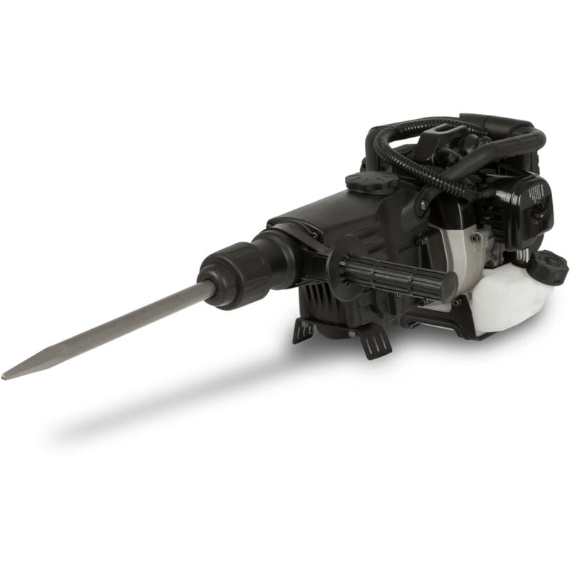 Benzin Schlagbohrer mit 1200 Watt Leistung, 12 Joule Kerbschlagkraft und 3200 Schläge/min. Schlagfrequenz, Mobile Benzin Bohrmaschine mit