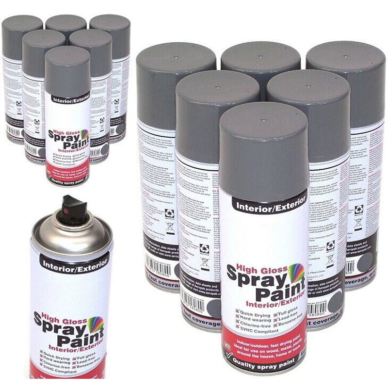 Apex - 12 Spraydosen primer Haftgrund grau Grundierung Füller 12797 Lackspray Untergrund