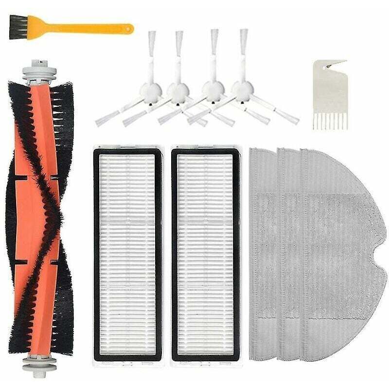 12 Stück Hauptbürstenteile für Xiaomi Dreame F9 Roboter-Staubsauger