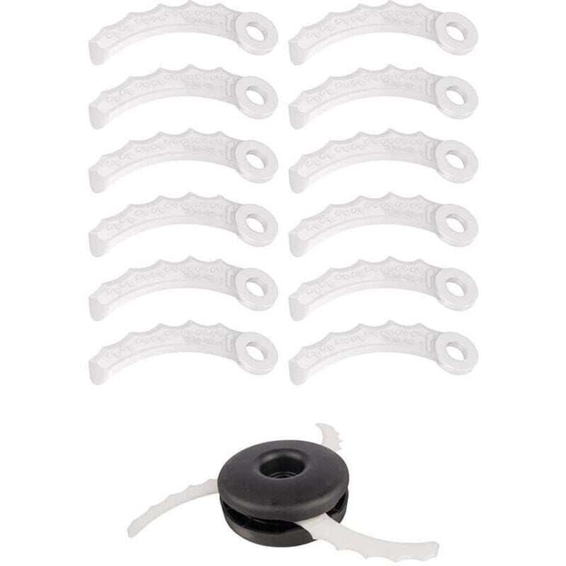 12 stücke Kunststoff Messer Klinge Für MAKITA, für Makita Brushcutter 198426-9 198383-1