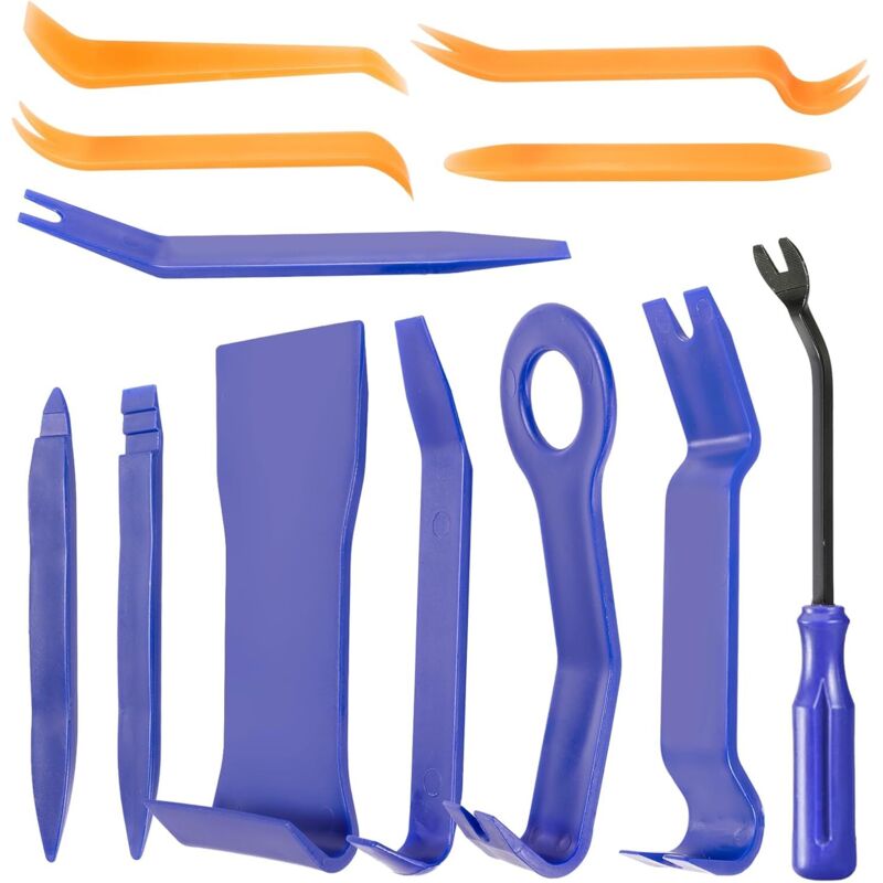 12-teiliges Kfz-Hebelwerkzeug-Set, Zierleistenkeil-Set zum Entfernen von Kfz-Innenräumen – Werkzeuge, Kfz-Entfernungswerkzeuge,