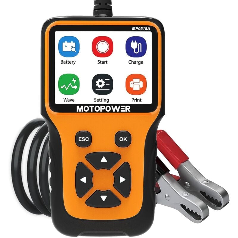 12-V-Autobatterie-Lasttester und Lichtmaschinenanalysator