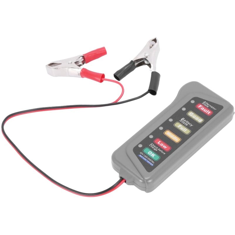 Tlily - 12-V-Autobatterie- und Lichtmaschinentester – Testzustand Laden (LED-Anzeige)