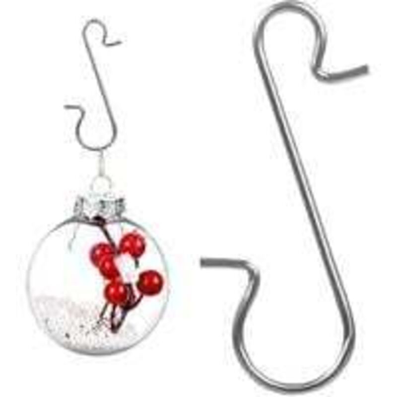 Tonchean - 120 Stück Weihnachts-S-Haken für Weihnachtskugeln, Weihnachtsschmuck, Weihnachtsschmuck-Haken, Weihnachtskugel-Aufhänger, Weihnachtsbaum,