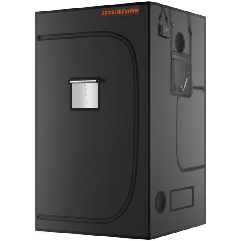 120x120x200cm Growzelt 1680D High Reflective Box Indoor-Zuchtzelt Spider Farmer Indoor Grow Tent