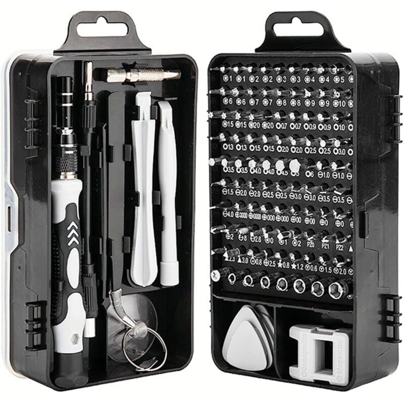 122-in-1-Präzisionsschraubendreher-Set, magnetisch, professionelles Computerreparaturwerkzeug, kleiner elektronischer Schraubendreher für