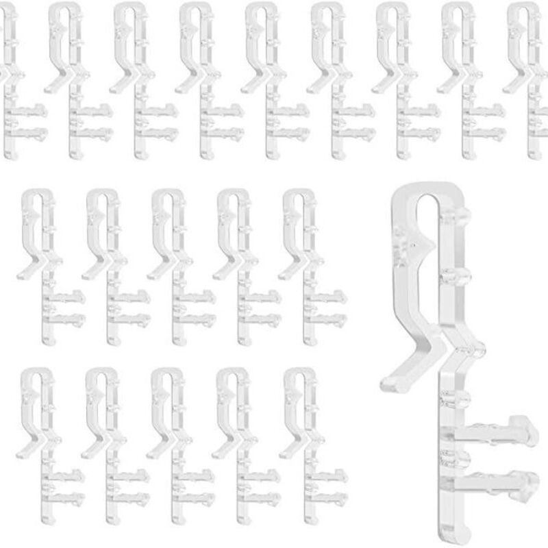 12er-Pack 2,0 Zoll Jalousie-Besatz Vorhang-Klappenbesatz Zubehör Jalousien-Kit