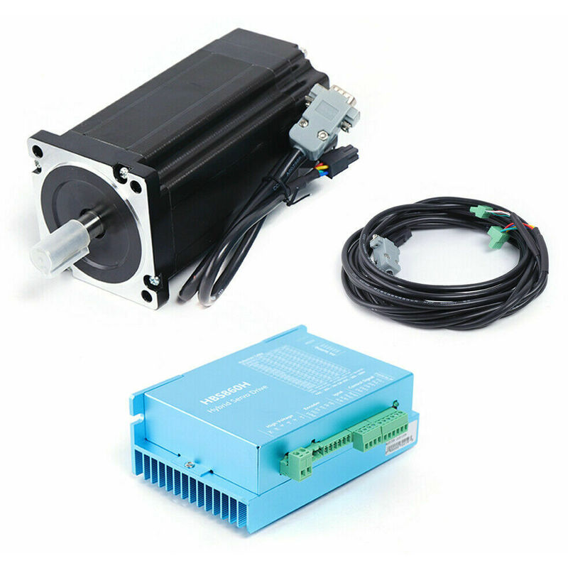12Nm Closed Loop 8A Nema34 Stepper Motor DSP Schrittmotor Drive Set HBS86H