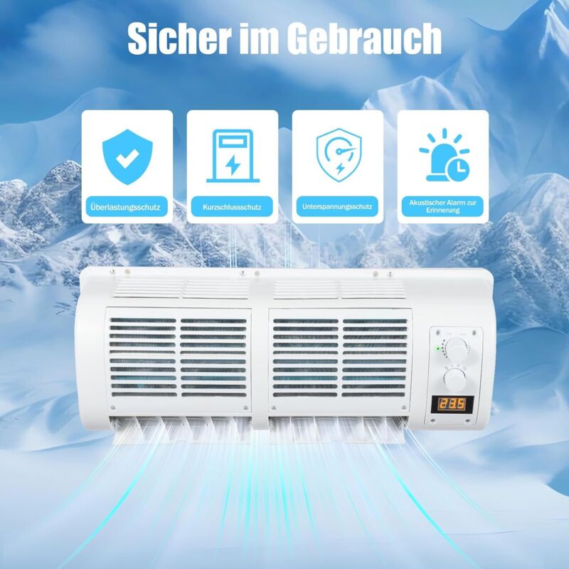 12V 100W Klimaanlage Wohnwagen, Car Air Conditioner Wohnmobilklimaanlage Auto Klimaanlage With Lcd-Bildschirm Für Schwere Lkw, Leichte Lkw,