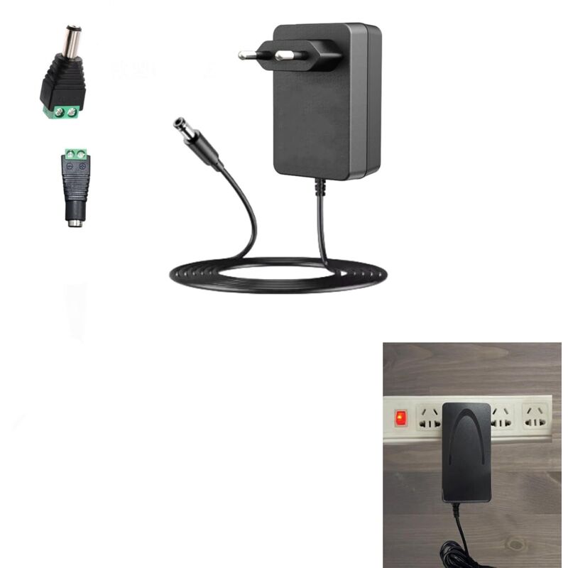 Bluedeer - 12V 2A Netzteil Adapter, Netzteil ac zu dc Konverter Transformator, 5.5 x 2.1mm Ausgang eu Stecker für led Streifen led Treiber led