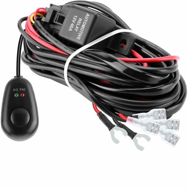 12V 300W LED-Arbeitsleuchte mit LED-Streifenverkabelung, wasserdichter 12V IP67 LED-Autoscheinwerfer, Flutlicht, 27.000lm LED-Nebelscheinwerfer,