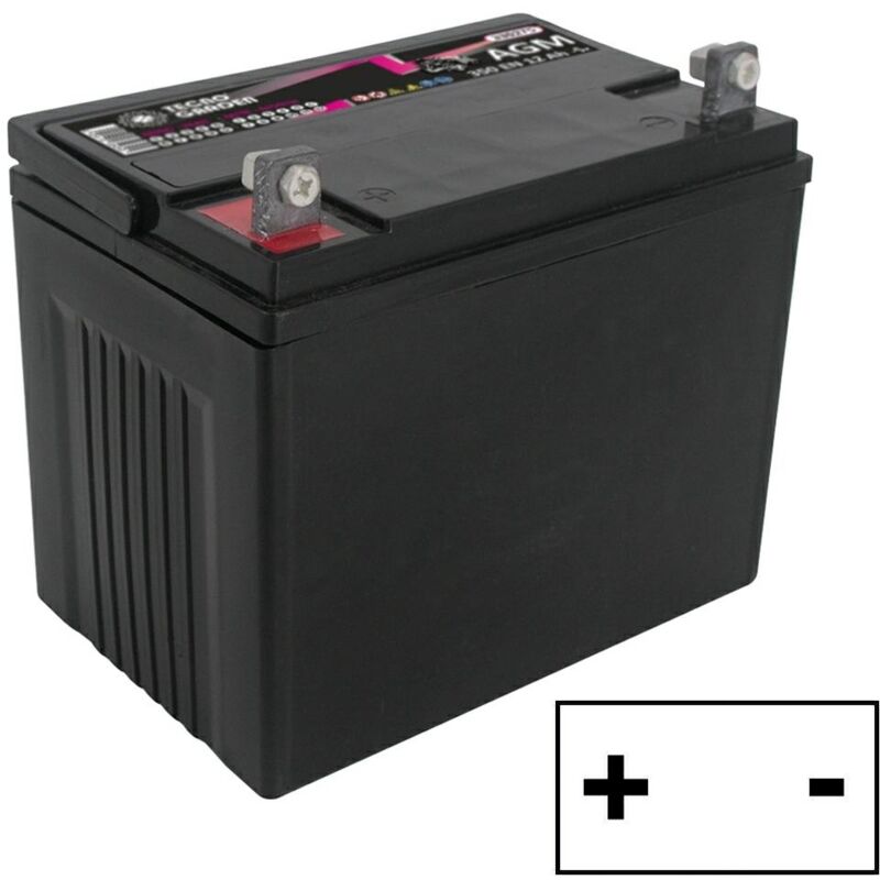 12V 30AH verschlossene Rasentraktor-Starterbatterie, linker Pluspol