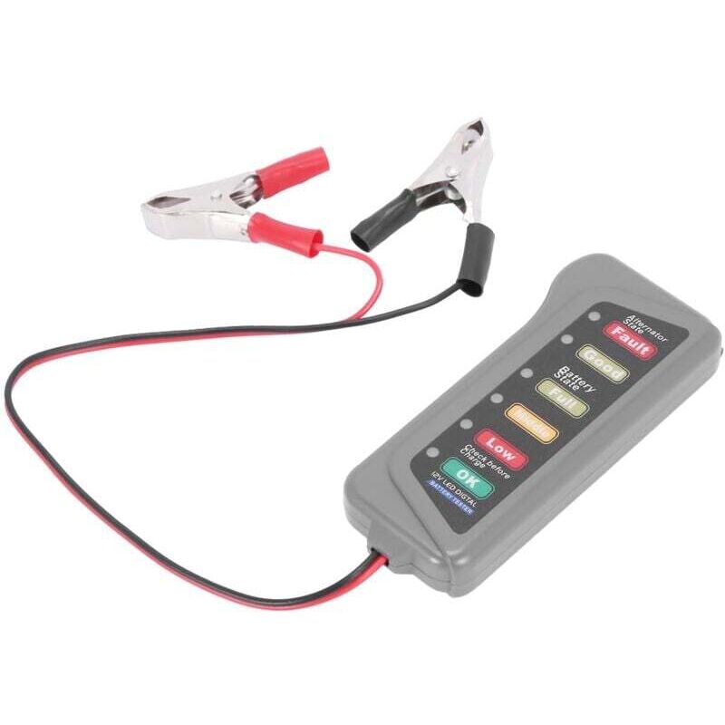 12V-Autobatterie- und Lichtmaschinenprüfer mit LED-Anzeige für den Ladetest