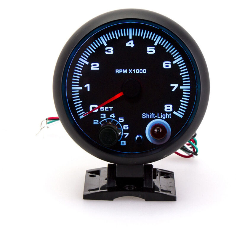 12V-Kfz-Tuninginstrument, universeller blauer Licht-Drehzahlmesser für Autos, Kfz-Instrument, Drehzahlmesser für Kfz-Tuning