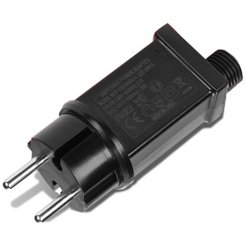 12V LED-Netzteil, IP44 LED-Transformator Niederspannungs-LED-Adapter-Treiber für Weihnachtsbeleuchtung, Lichterkette-AIMOONSA