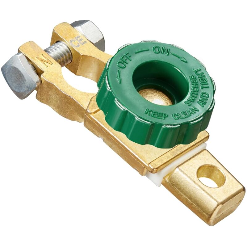 12V/24V Autobatterie-Trennschalter mit grünem Knopf